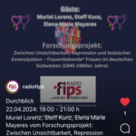 Sendung bei radiofips zum Forschungsprojekt lesbischer Frauenemanzipation