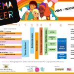 Zeit- und Raumplan für SinemaQUEER 2024 am 15.11.2024